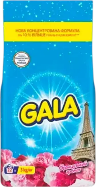 Пральний порошок Gala Аква-Пудра Французький аромат автомат 3 кг