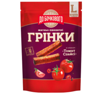 Грінки До Бочкового жит-пшен. Томат Спайсі 120г