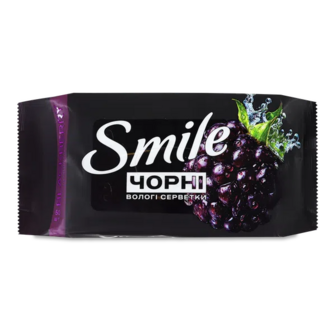 Серветки вологі Smile з ароматом ожини (50шт)