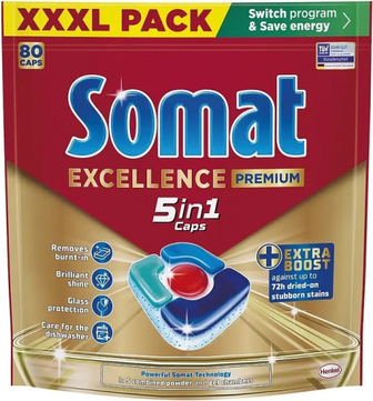 Засіб Somat Exellence Premium 5в1 для ПММ 80табл.