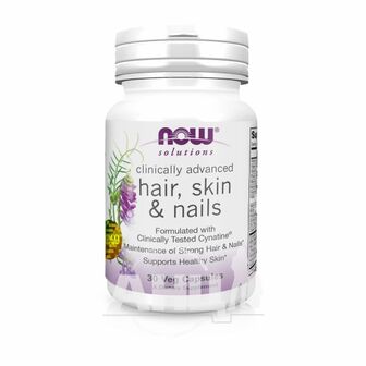 Дієтична добавка NOW Clinical Hair, Skin & Nails капсули №30