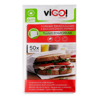Пакети для сніданків viGO! паперові білі 50шт