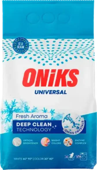 Порошок пральний Oniks Universal Fresh aroma безфосфатний 2.25 кг