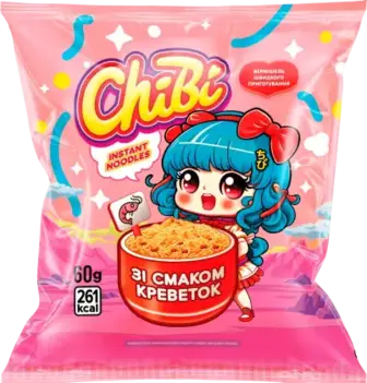 Вермішель швидкого приготування ChiBі зі смаком креветок 60 г