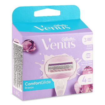 Касети для гоління Venus Comfort Glide Breez 4шт