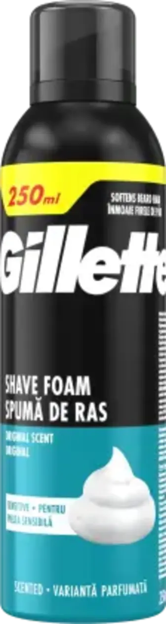 Піна для гоління Gillette Original для чутливої шкіри 250 мл