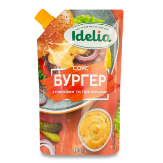 Соус Idelia Бургер з овочами та прянощами