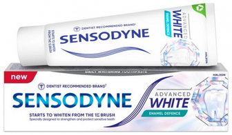 Зубна паста Sensodyne Edvanced White Enamel Defence 75мл