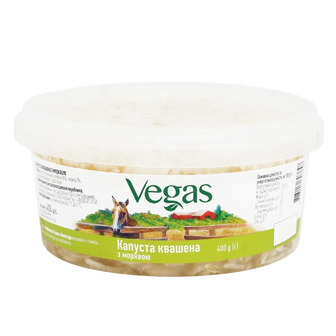 Капуста Vegas квашена з морквою 400 г (4823116807648)