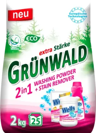 Пральний порошок Grunwald Stain remover 2 in 1 універсальний безфосфатний 2 кг
