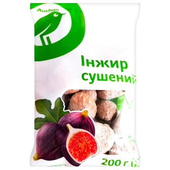 Інжир Auchan сушений 200 г (4823090139872)