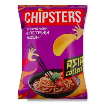 Чипси Chipster's картопляні смак гострий удон (100г)