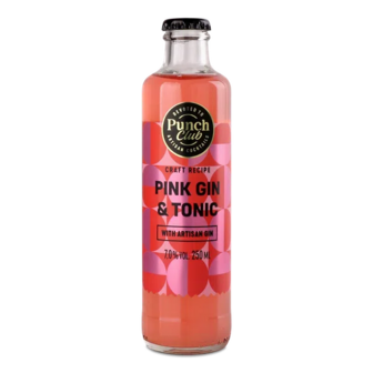 Напій слабоалкогольний Punch Club Pink Gin & Tonic газований (250мл)