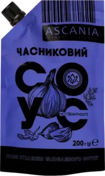 Соус Ascania Часниковий 200 г