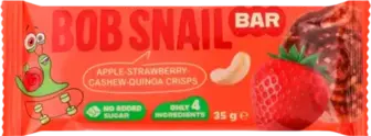 Батончик Bob Snail Яблуко-Полуниця-Кеш`ю 35 г