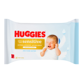 Серветки вол. Huggies Extra Sen.дит.48шт