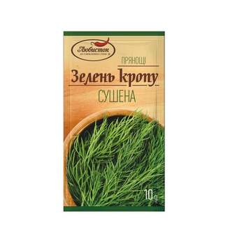 Зелень кропу 10 г Любисток сушена м/уп 