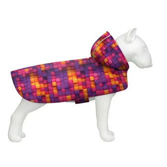 Дощовик-накидка з капюшоном для собак Waudog Clothes, малюнок Куби 3D, XXS (4823089380759)