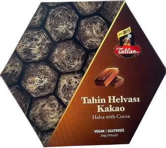 Халва тахінна Tatlan Шестикутник з какао 200 г (8695014027079)