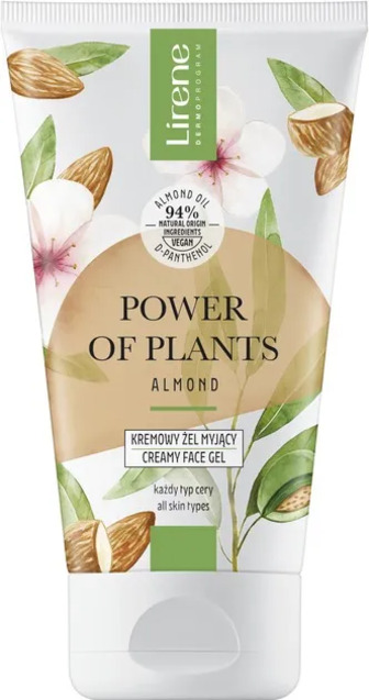 Крем-гель для вмивання мигдаль Power of Plants, Lirene, 150 мл (5900717771819)