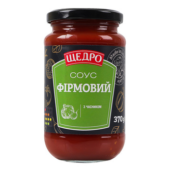 Соус фірм.часн. Щедро 370г
