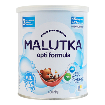 Суміш сух.мол.op.f.3 з12м. MALUTKA 400г