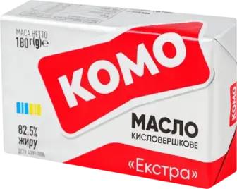 Масло Комо кисловершкове екстра 82.5% 180 г