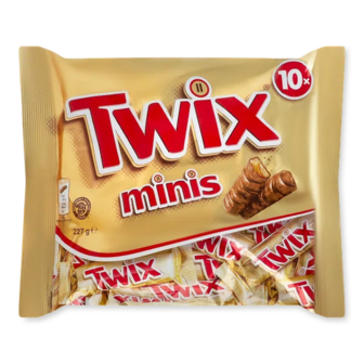 Батончики Twix Minis шоколадні (227г)
