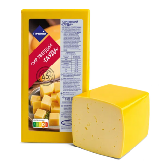 Сир «Премія»® Гауда 45% брусок (100г)