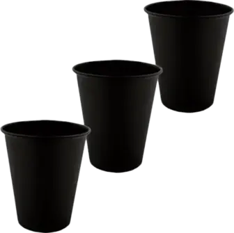 Стакани паперові Allegro Total Black 110 мл 10 шт