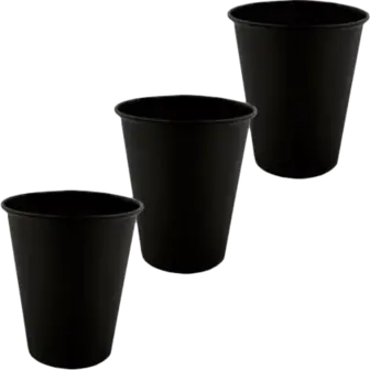 Стакани паперові Allegro Total Black 250 мл 10 шт