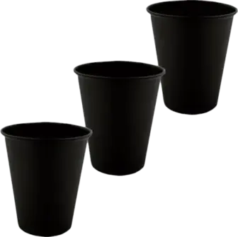 Стакани паперові Allegro Total Black 340 мл 10 шт