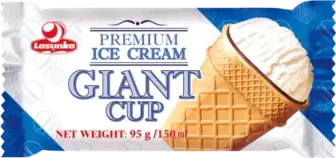 Морозиво Ласунка Giant cup пломбір 95 г