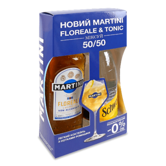 Набір напій Martini Floreale безалкогольний 0,75 л + тонік Schweppes 1 л шт