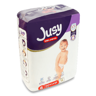 Підгузки-трусики Jusy baby Extra large 6 15+ кг 18шт