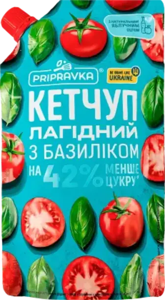Кетчуп Pripravka Лагідний з базиліком 250 г