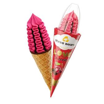 Морозиво 150 г Три Ведмеді "love&cherries" зі смаком вишні ваф.ріжок м/уп 