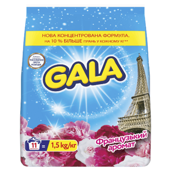 Порошок пральний Gala Аква-Пудра Французський аромат автомат 1,5кг (1,5кг)