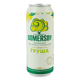 Сидр Somersby з грушевим соком 0,5л (0,5л)