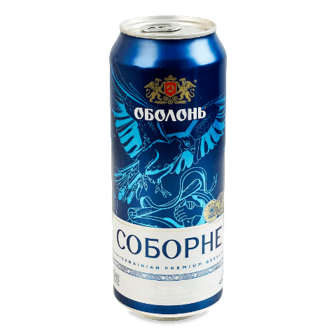 Пиво Оболонь Соборне світле з/б 0,5л (0,5л)