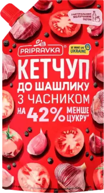 Кетчуп Pripravka До шашлику з часником 250 г