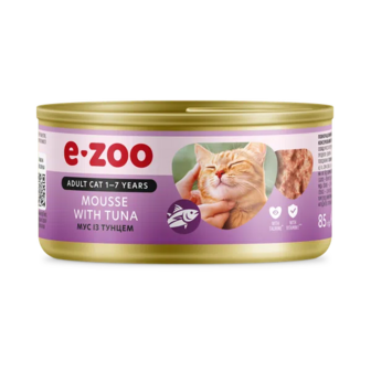 Корм для котів E-Zoo з тунцем (85г)