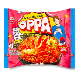 Локшина Otoki Oppa зі смаком морепродуктів та цибулі швидкого приготування (65г)