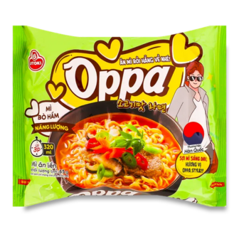 Локшина Otoki Oppa зі смаком яловичини швидкого приготування (65г)