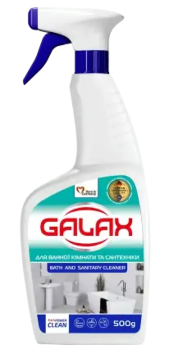 Засіб для миття ванної кімнати та сантехніки Galax Power Clean 500 г