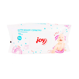 Серветка волога Joy з клапаном 100 шт