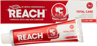 Зубна паста Reach Total Care Fresh Mint Захист від карієсу Свіжа мʼята 150 г (8801051313444)