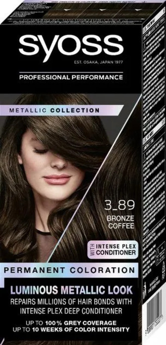Фарба для волосся стійка Syoss Metallic Collection 3-89 Bronze Coffee (9000101732207)