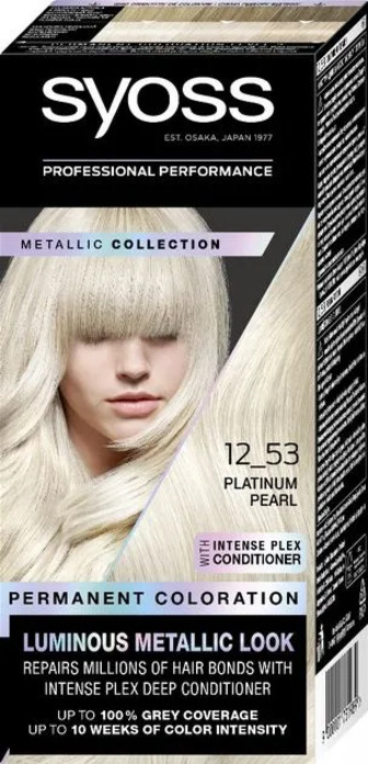 Фарба для волосся стійка Syoss Metallic Collection 12-53 Platinum Pearl (9000101731989)