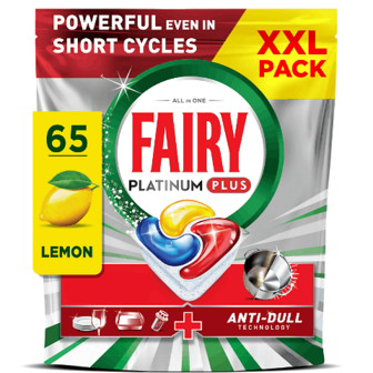 Капсули для посудомийних машин Fairy Platinum Plus All in one Лимон 65шт (65шт)